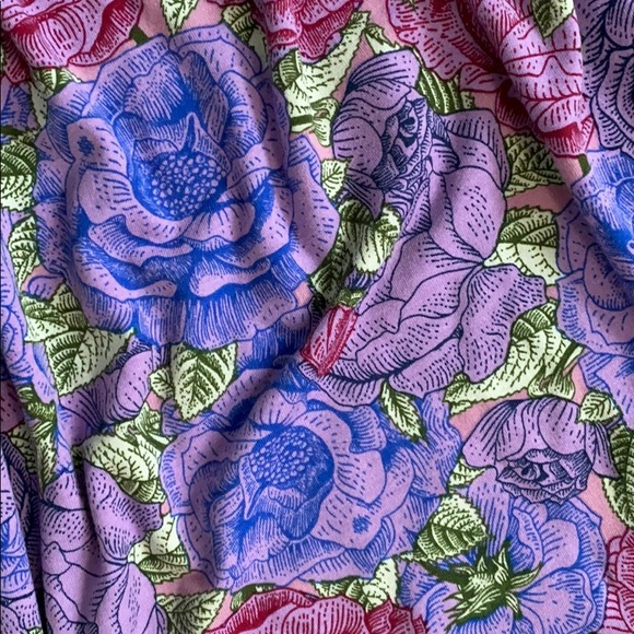 LLR Purple Floral Flowy T-shirt - Picture 3 of 3